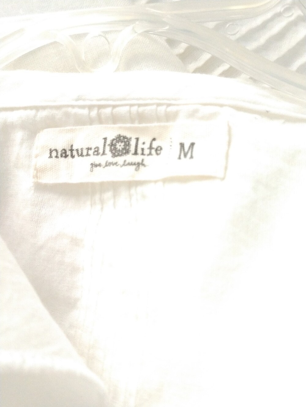 Pretty Natural Life White Ruffle Front Blouse Shirt Cottagecore Girlcore Medium - Picture 5 of 9